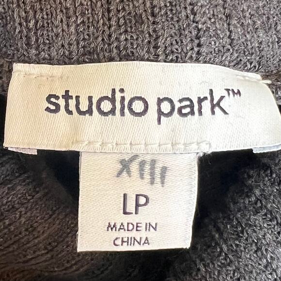 Studio Park x Shawn Killinger Womens Gray Pullover Sweatshirt Dress Size LP - Picture 5 of 12